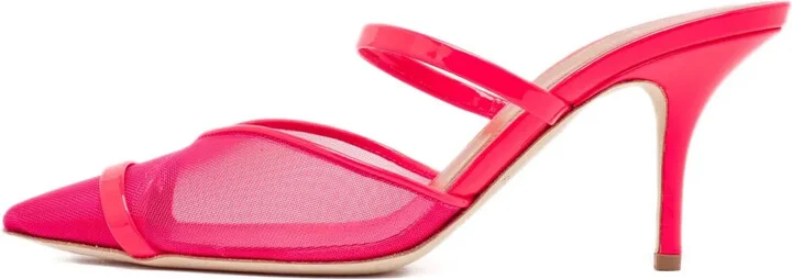 70mm Patent Mesh Mules
