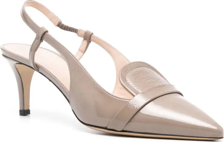 70mm Patent Slingback Pumps - Image 2