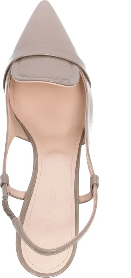 70mm Patent Slingback Pumps - Image 4
