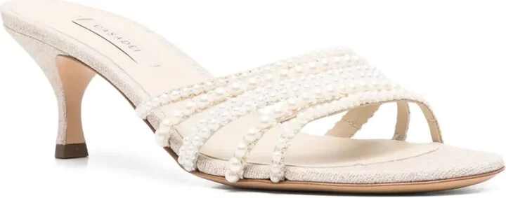70mm Pearl-Embellished Sandals - Image 2