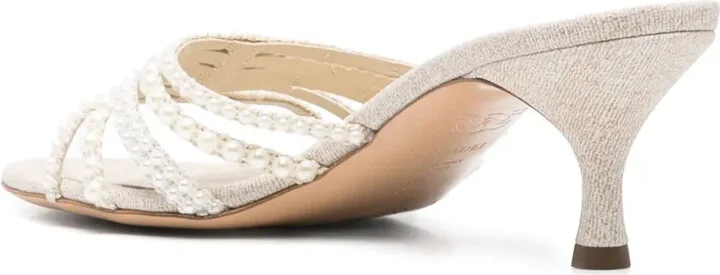 70mm Pearl-Embellished Sandals - Image 3