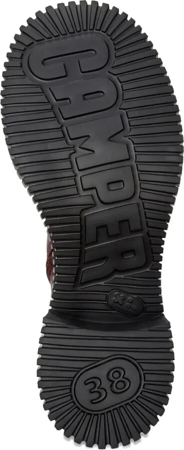 70mm Pix London leather zip-fastening block-heel boots - Image 5