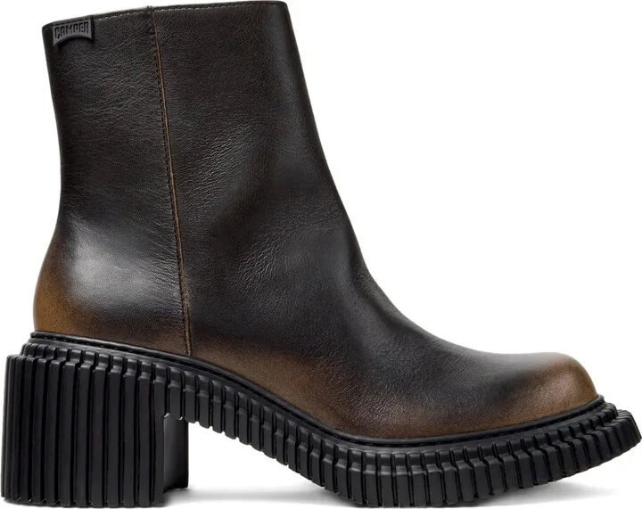 70mm Pix London zip-up boots