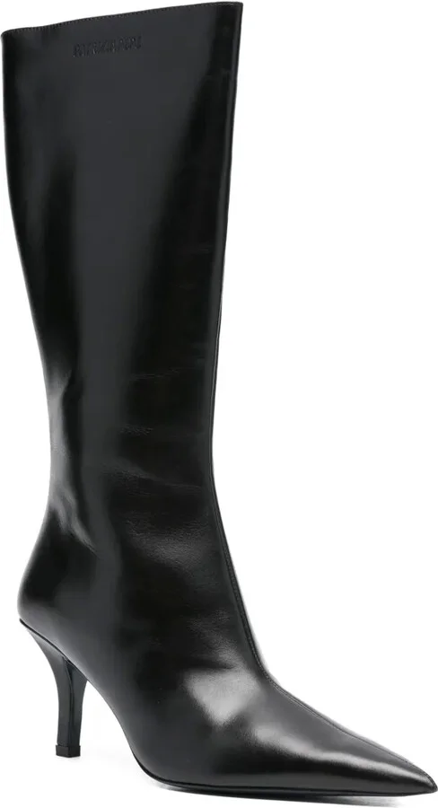 70mm Pointed-Toe Calf Leather Boots - Image 2