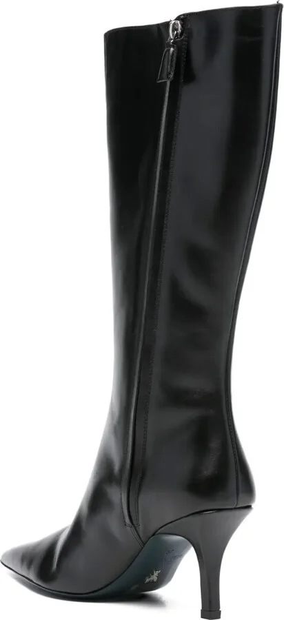 70mm Pointed-Toe Calf Leather Boots - Image 3