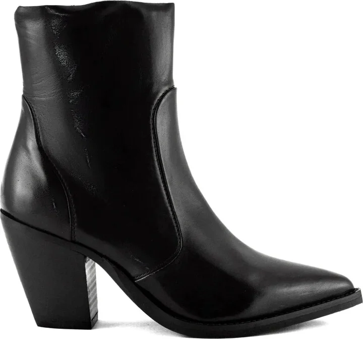70mm Pointed-Toe Heeled Ankle Boots