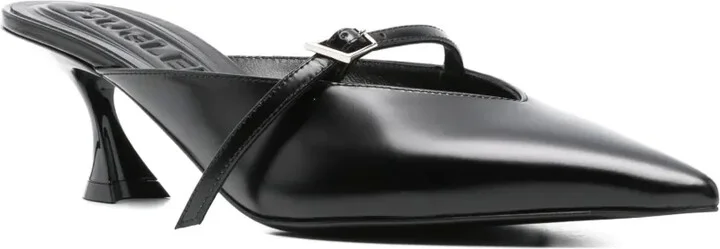 70mm Pointed-Toe Ribbon Mules - Image 2