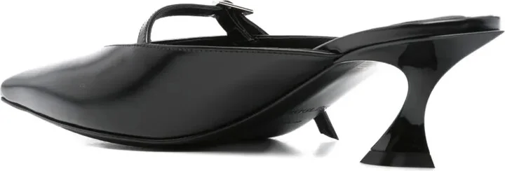 70mm Pointed-Toe Ribbon Mules - Image 3