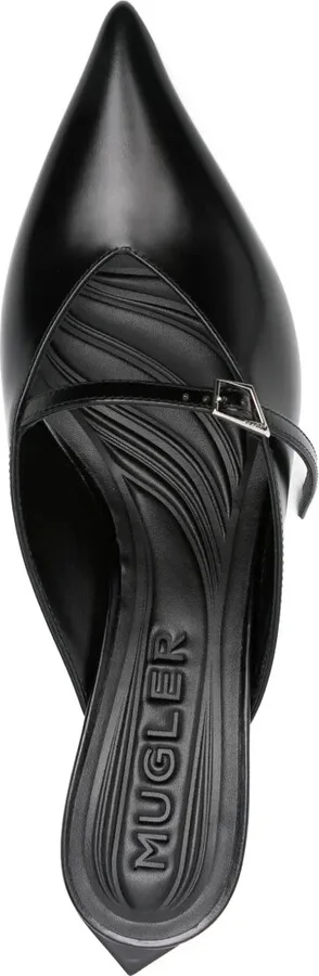 70mm Pointed-Toe Ribbon Mules - Image 4
