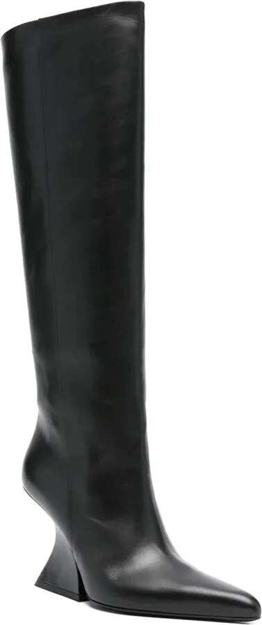 70mm Pointed-Toe Sculpted-Heel Boots - Image 2