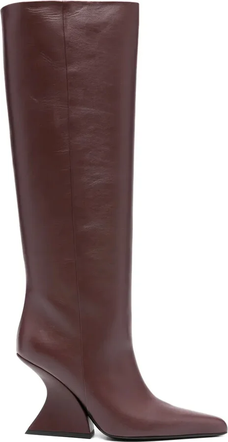 70mm Pointed-Toe Sculpted-Heel Boots