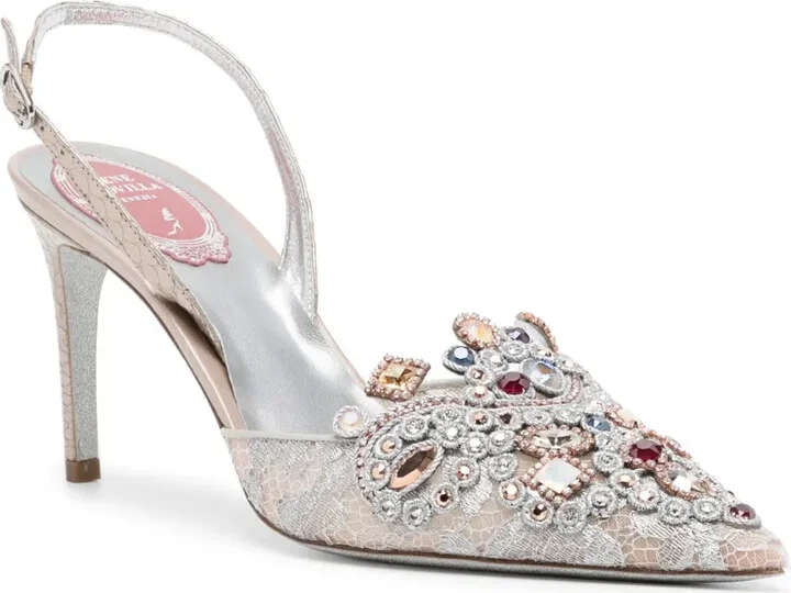 70mm Rhinestone-Embellished Pumps - Image 2
