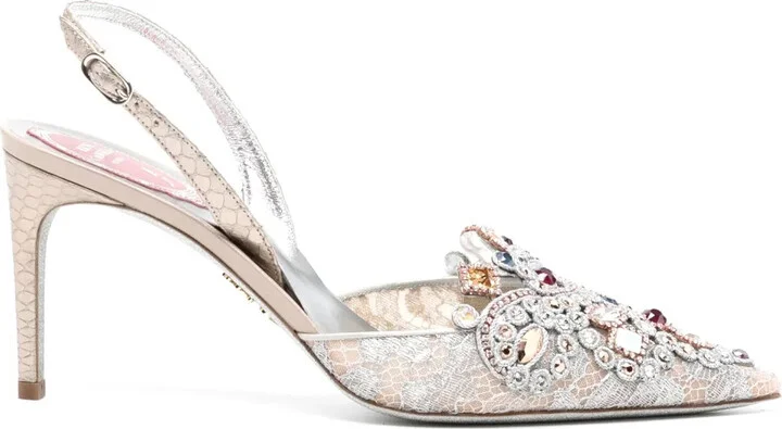 70mm Rhinestone-Embellished Pumps
