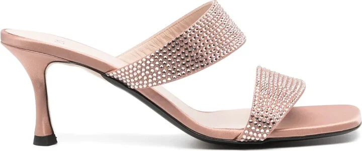 70mm Rhinestone-Embellished Sandals
