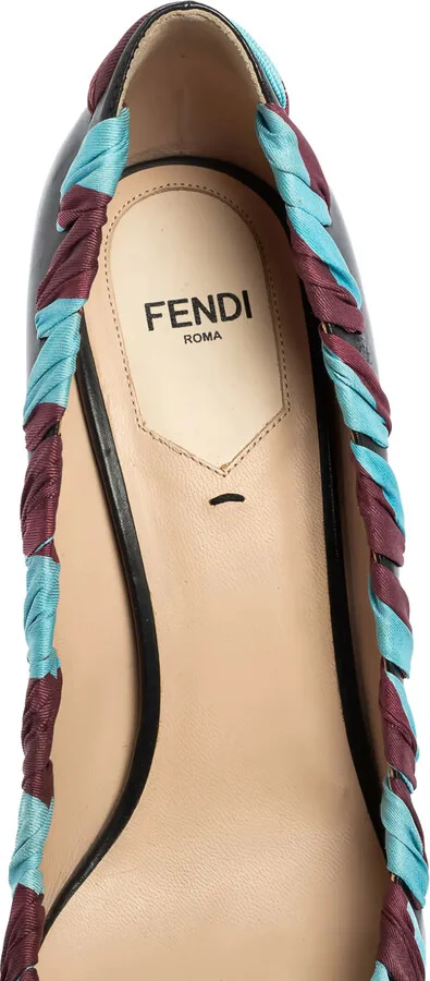 70mm Ribbon-Trimmed Pointed-Toe Pumps - Image 5