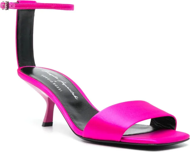 70mm Satin Kitten-Heel Sandals - Image 2