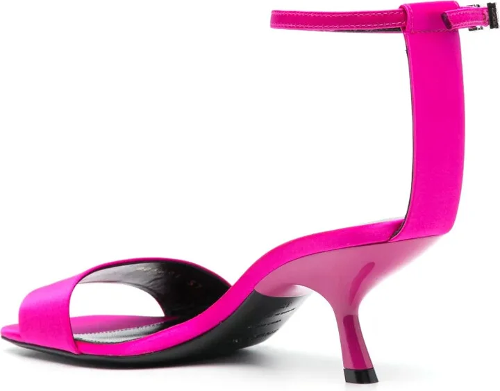 70mm Satin Kitten-Heel Sandals - Image 3