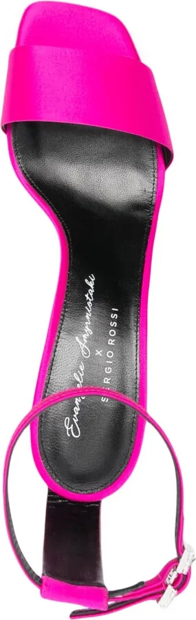 70mm Satin Kitten-Heel Sandals - Image 4