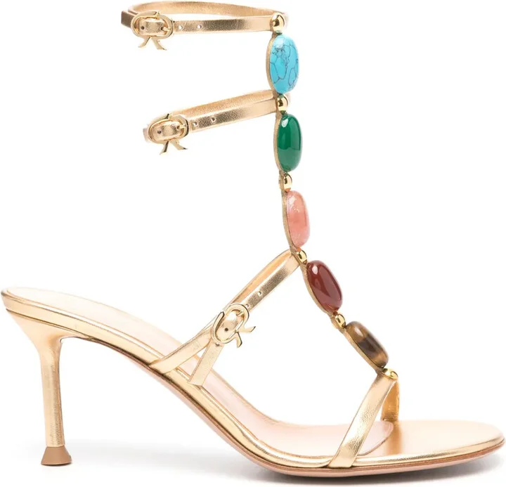 70mm Shanti leather sandals
