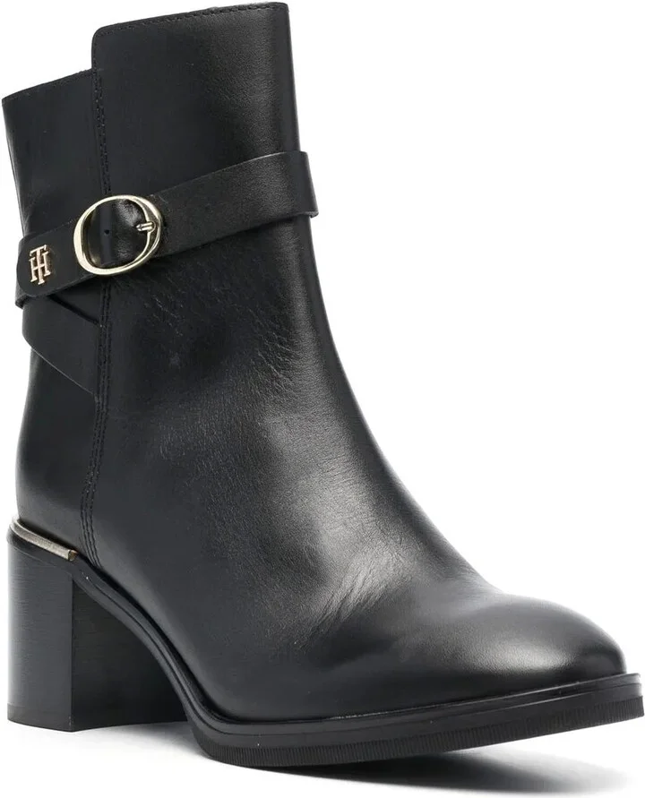 70mm Side Buckle-Detail Ankle Boots - Image 2