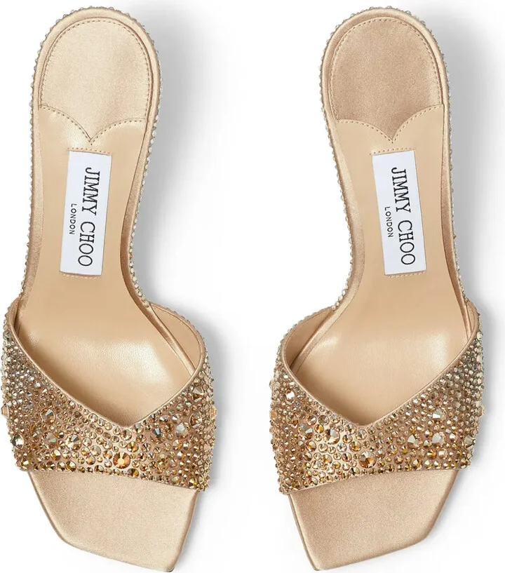 70mm Skye satin sandals - Image 4