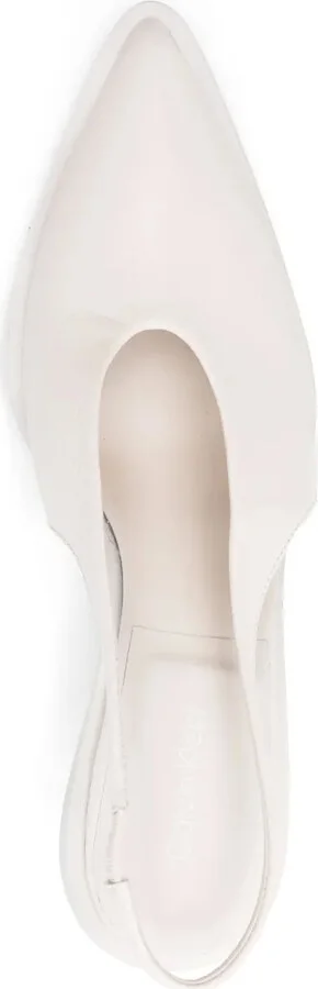 70mm Slingback Leather Pumps - Image 4