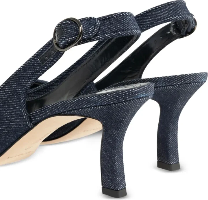 70mm Slingback Peep-Toe Pumps - Image 4