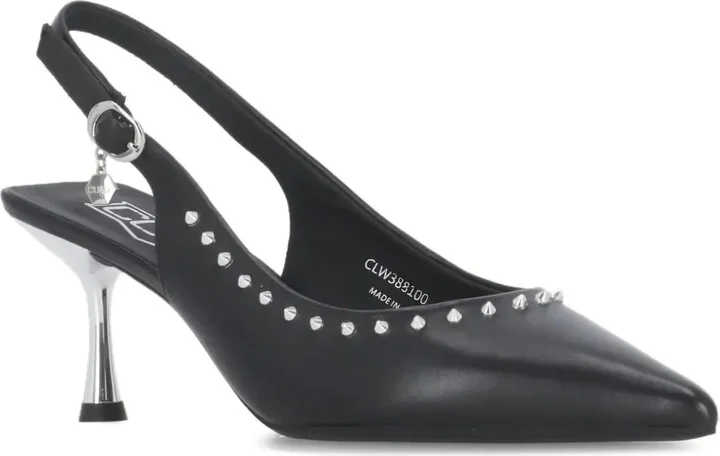 70mm Slingback Studded Pumps - Image 2