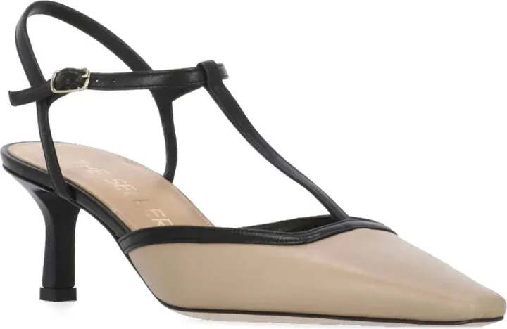 70mm Slingback T-Bar Pumps - Image 2