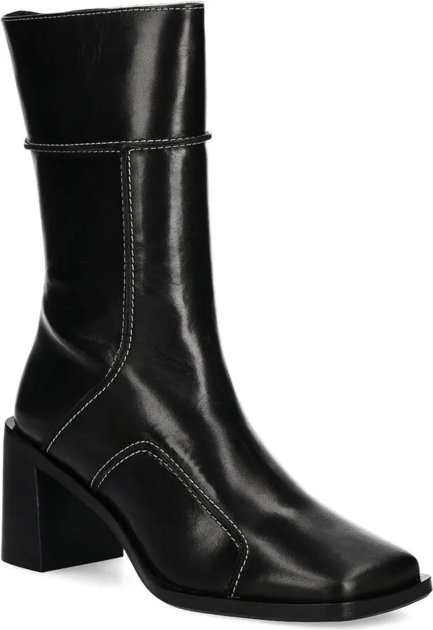 70mm Square-Toe Block-Heel Boots - Image 2