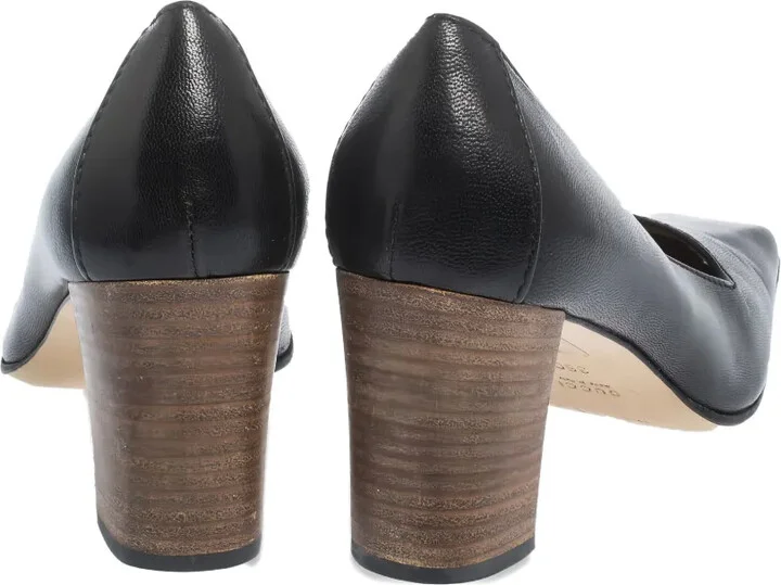 70mm Square-Toe Block-Heel Pumps - Image 4