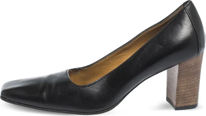 70mm Square-Toe Block-Heel Pumps