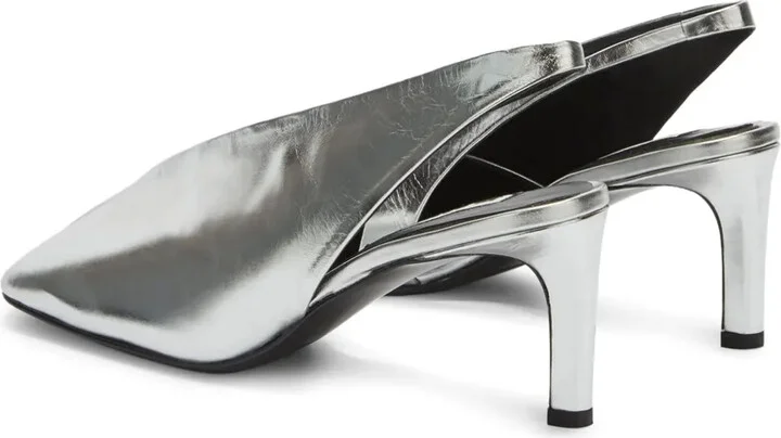 70mm Square-Toe Leather Pumps - Image 3