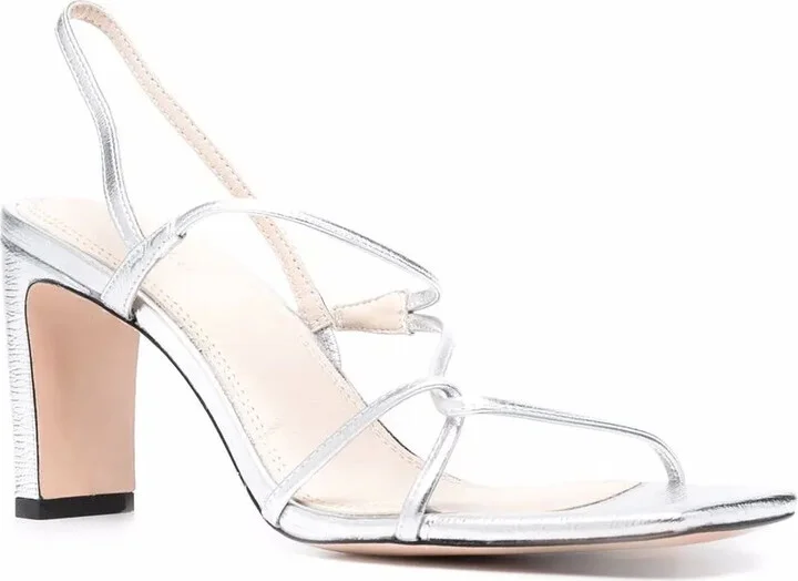 70mm Strappy Leather Sandals - Image 2