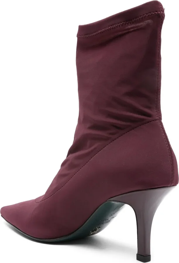 70mm Stretch Heeled Ankle Boots - Image 3