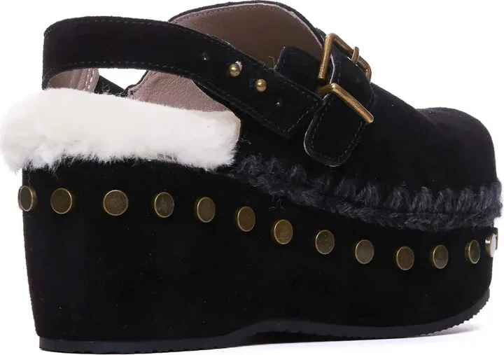70mm Stud-Embellished Platform Pumps - Image 3