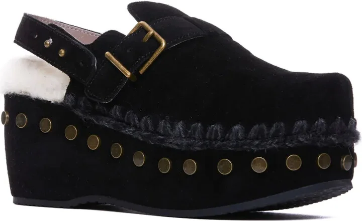 70mm Stud-Embellished Platform Pumps - Image 4