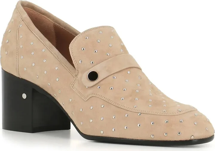70mm Stud-Embellished Suede Loafers - Image 2