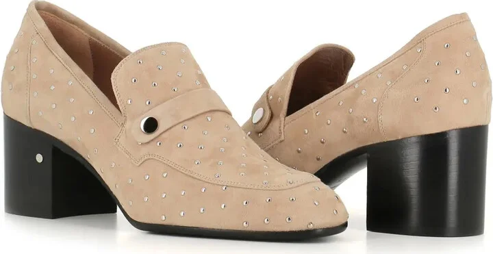 70mm Stud-Embellished Suede Loafers - Image 3