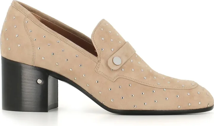 70mm Stud-Embellished Suede Loafers