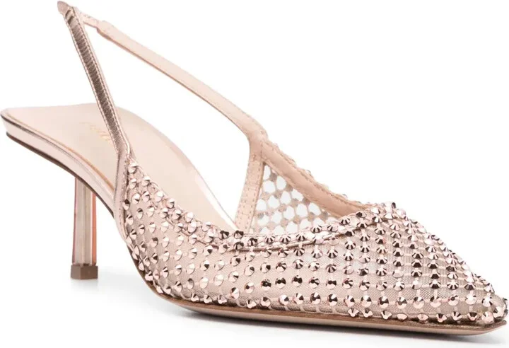 70mm Studded Pointed Pumps - Image 2