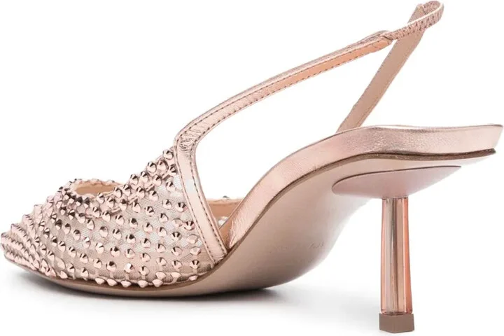 70mm Studded Pointed Pumps - Image 3