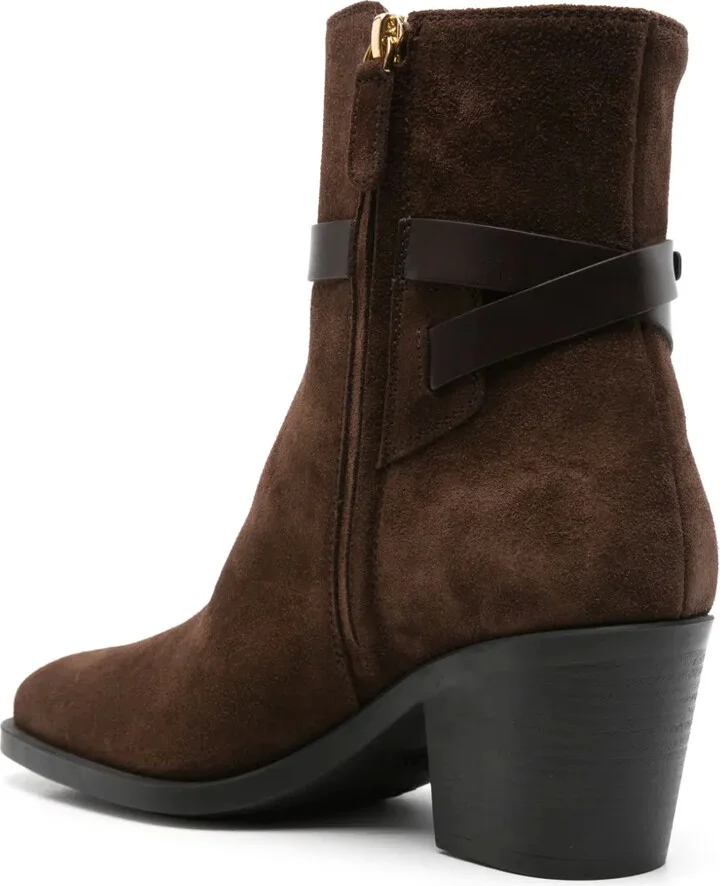 70mm Suede Ankle Boots - Image 3