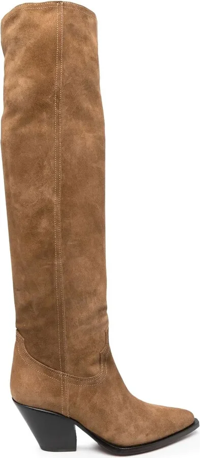 70mm Suede Boots