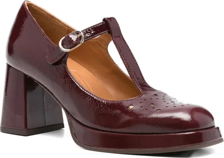 70mm T-bar block-heel pumps - Image 2