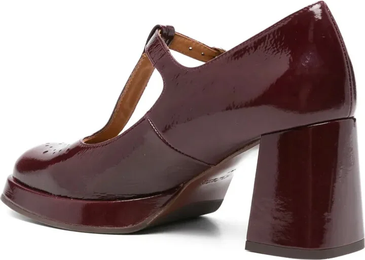 70mm T-bar block-heel pumps - Image 3
