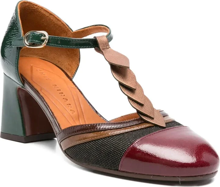 70mm T-Bar Block-Heel Pumps - Image 2