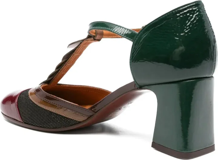 70mm T-Bar Block-Heel Pumps - Image 3