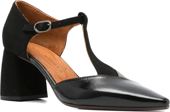 70mm T-Bar Block-Heel Pumps - Image 2