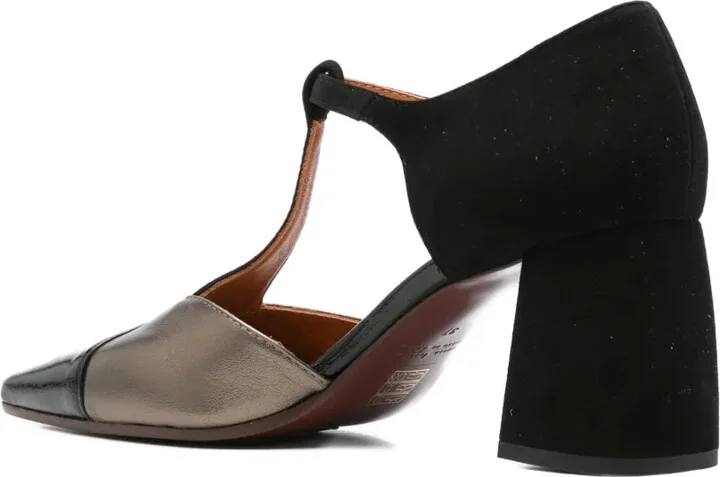 70mm T-Bar Block-Heel Pumps - Image 3